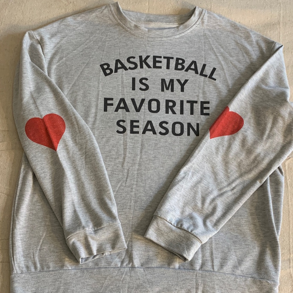 Gray Basketball Season Women’s Sweater